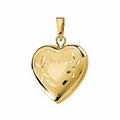 14K Yellow Heart Locket